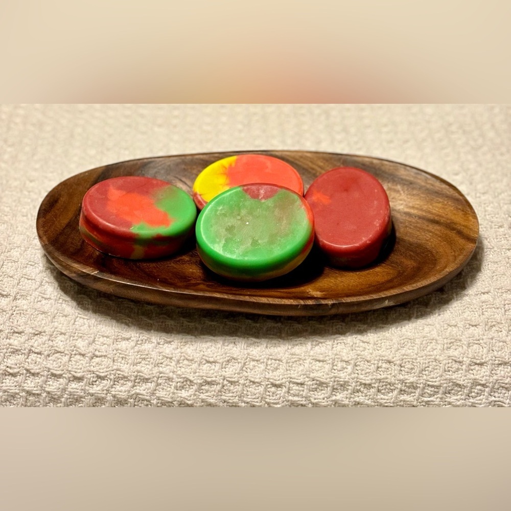 One set left- Hand crafted set of two artisan guest soaps - Picture 4 of 6